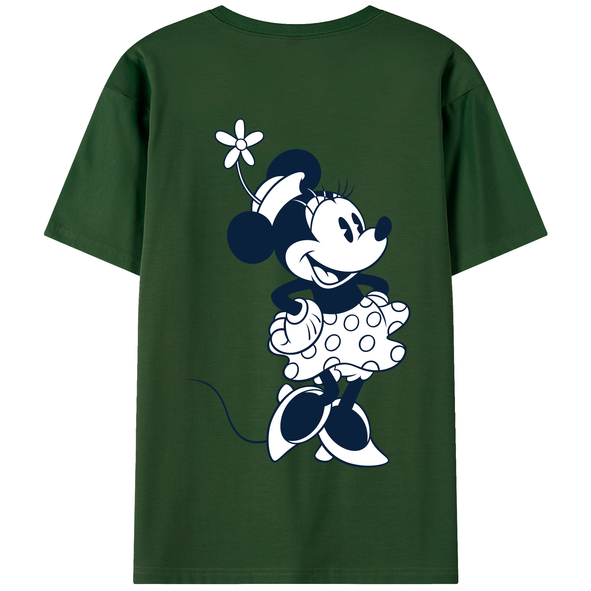 （画像用） ミッキーマウス Mickey Mouse 綿100％半袖Tシャツ（背面プリント）